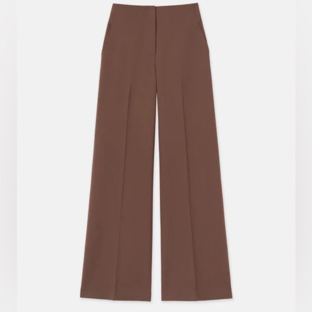 Lafayette 148 Wool Double Face Thames Pant 20w Wood Excellent Condition